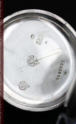 オメガの風格ある銀無垢アンティーク懐中時計 【1907年製】-P2260-12