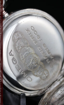 オメガの風格ある銀無垢アンティーク懐中時計 【1907年製】-P2260-13