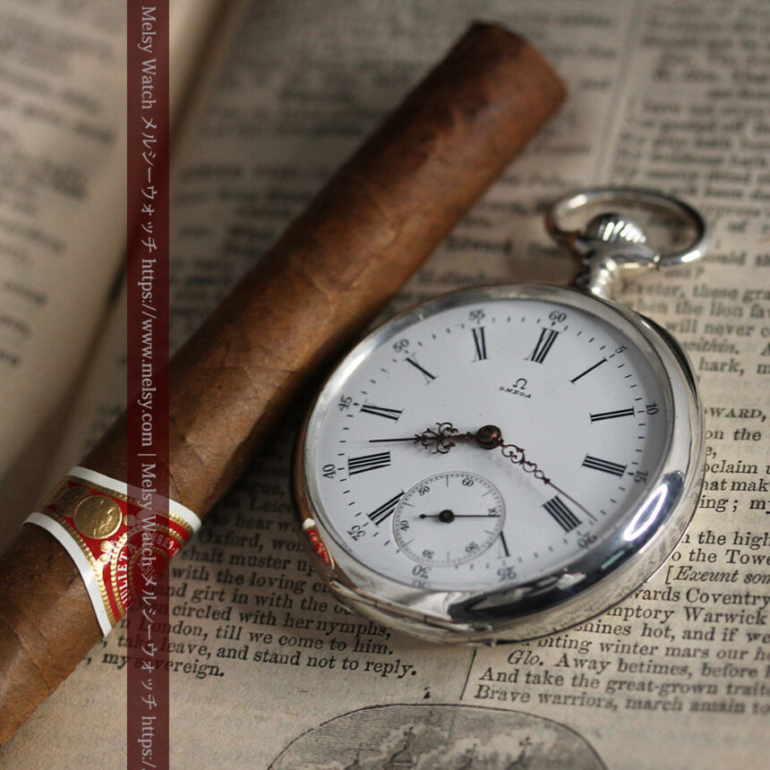 オメガの3世紀を繋ぐ銀無垢アンティーク懐中時計 【1896年製】-P2261-1