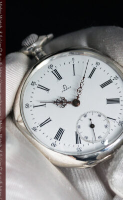 オメガの3世紀を繋ぐ銀無垢アンティーク懐中時計 【1896年製】-P2261-10
