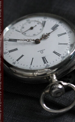 オメガの3世紀を繋ぐ銀無垢アンティーク懐中時計 【1896年製】-P2261-4
