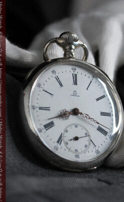 オメガの3世紀を繋ぐ銀無垢アンティーク懐中時計 【1896年製】-P2261-5