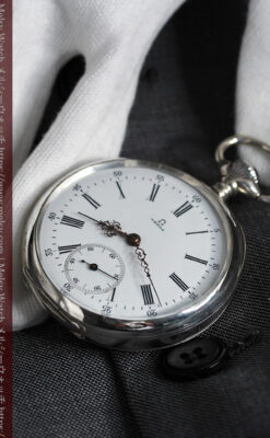 オメガの3世紀を繋ぐ銀無垢アンティーク懐中時計 【1896年製】-P2261-6