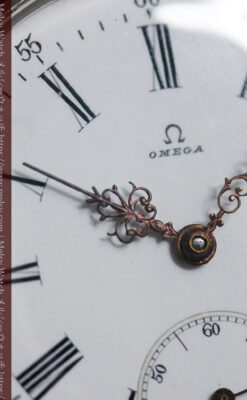 オメガの3世紀を繋ぐ銀無垢アンティーク懐中時計 【1896年製】-P2261-9