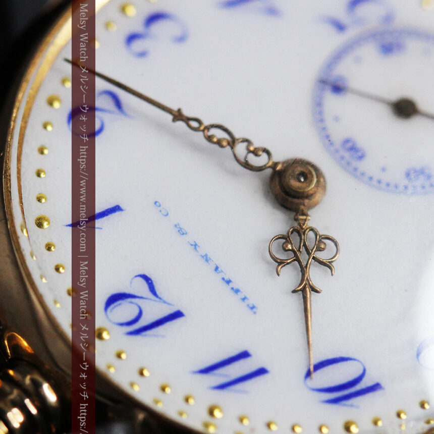 ティファニーの18金無垢アンティーク時計 懐中時計ネックレス兼腕時計 【1905年製】-P2262-1