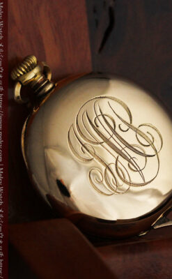 ティファニーの18金無垢アンティーク時計 懐中時計ネックレス兼腕時計 【1905年製】-P2262-19