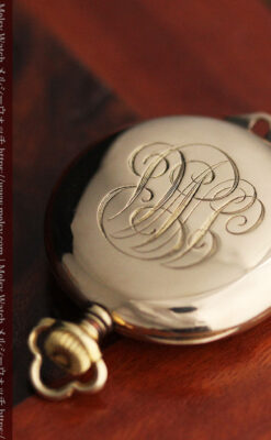 ティファニーの18金無垢アンティーク時計 懐中時計ネックレス兼腕時計 【1905年製】-P2262-20