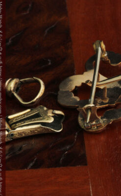 ティファニーの18金無垢アンティーク時計 懐中時計ネックレス兼腕時計 【1905年製】-P2262-26