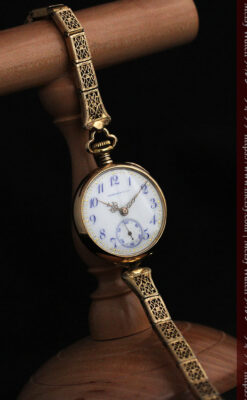 Tiffany ティファニー K14金 アンティーク腕時計　稼動品