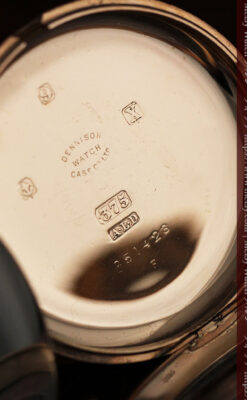 ロレックスの彫りと雰囲気の良い金無垢アンティーク懐中時計【1923年頃】-P2264-20