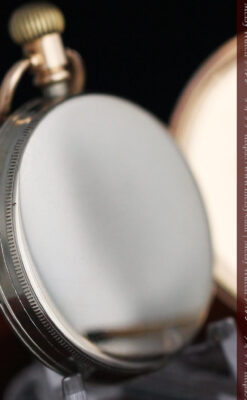 ロレックスの彫りと雰囲気の良い金無垢アンティーク懐中時計【1923年頃】-P2264-22