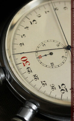 英国ロンドン・スミスのアンティーク特大ストップウォッチ【1920年頃】箱付き-P2266-5