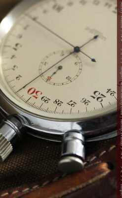 英国ロンドン・スミスのアンティーク特大ストップウォッチ【1920年頃】箱付き-P2266-7