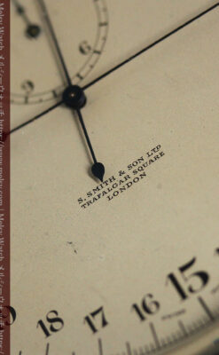 英国ロンドン・スミスのアンティーク特大ストップウォッチ【1920年頃】箱付き-P2266-8