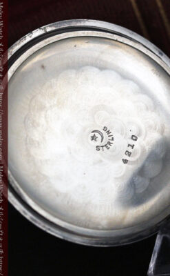 ウォルサムの秀麗な大型銀無垢アンティーク懐中時計 【1909年製】-P2267-19