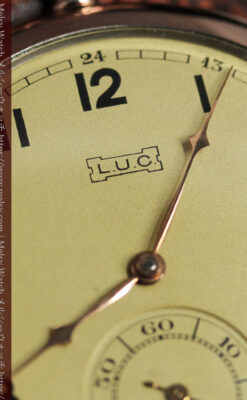 ショパールの品のあるローズ色を組み合わせた銀無垢アンティーク懐中時計 【1910年頃】-P2268-10