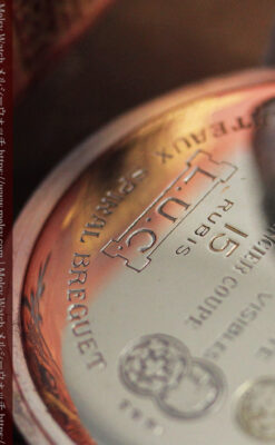 ショパールの品のあるローズ色を組み合わせた銀無垢アンティーク懐中時計 【1910年頃】-P2268-15