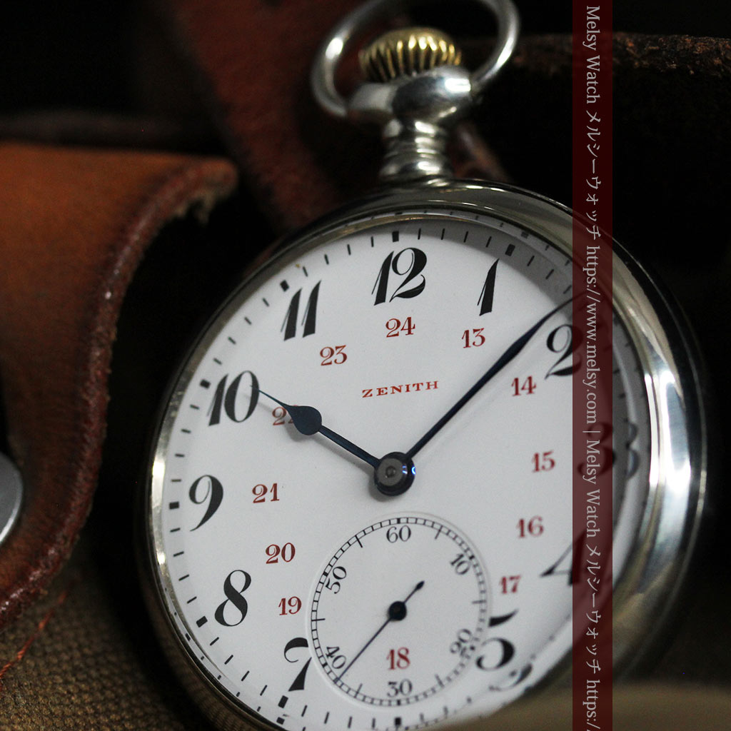 ゼニスのアンティーク懐中時計と腕時計ケース 年頃 販売済み