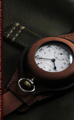 ゼニスのアンティーク懐中時計と腕時計ケース 【1910年頃】-P2269-5