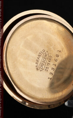 金と青の装飾が美しいエルジンのアンティーク懐中時計【1904年製】-P2271-17