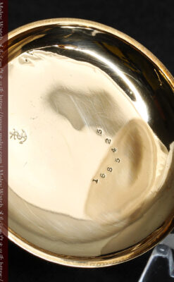 程よいサイズと装飾 エルジンの剣引き式アンティーク懐中時計【1887年製】-P2272-14