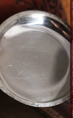 黒金装飾と彫りが美しいロンジンの銀無垢アンティーク懐中時計 【1905年製】革紐付き-P2274-21