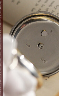 ベンソン 鍵巻き式銀無垢アンティーク懐中時計 【1888年頃】-P2279-17