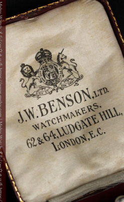 ベンソン 鍵巻き式銀無垢アンティーク懐中時計 【1888年頃】-P2279-21