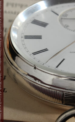 ベンソン 鍵巻き式銀無垢アンティーク懐中時計 【1888年頃】-P2279-24