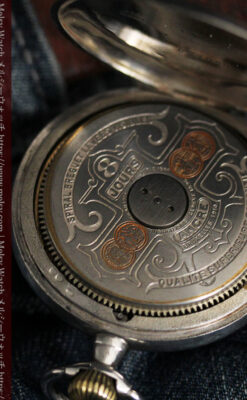 ヘブドマス 銀無垢8日巻きアンティーク懐中時計 【1920年頃】-P2282-11