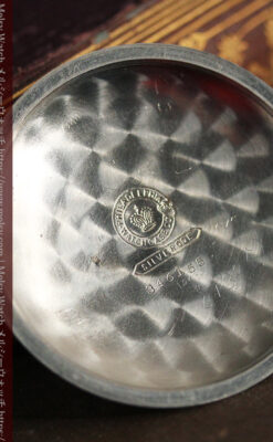 エルジンのアンティーク懐中時計 雪の結晶【1900年製】チェーン付き-P2286-21