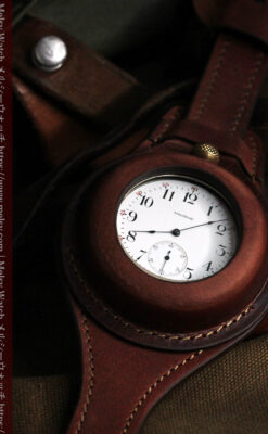 ウォルサムのスケルトン懐中時計と腕時計兼用バンド 【1900年頃】-P2291-14