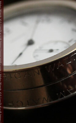 ウォルサムのスケルトン懐中時計と腕時計兼用バンド 【1900年頃】-P2291-9