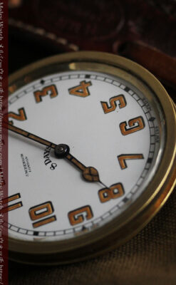 英国ベンソン 8日巻きの大型アンティーク懐中時計 【1920年頃】-P2294-16