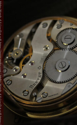 英国ベンソン 8日巻きの大型アンティーク懐中時計 【1920年頃】-P2294-19