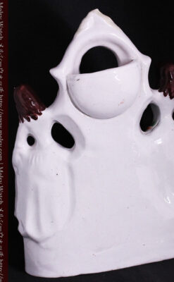 スタッフォードシャーの乙女3人の懐中時計用アンティークスタンド-S0825-14