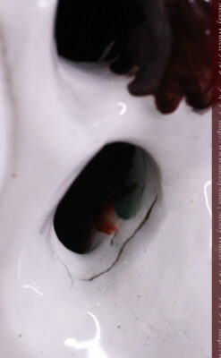 スタッフォードシャーの乙女3人の懐中時計用アンティークスタンド-S0825-16