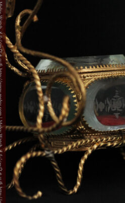 鏡とジュエリーケース付き懐中時計スタンド-S0828-11