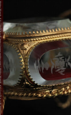 鏡とジュエリーケース付き懐中時計スタンド-S0828-6