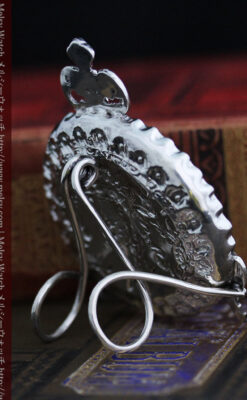 女神のアンティーク銀無垢懐中時計スタンド-S0840-10