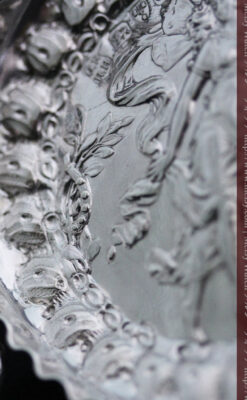 女神のアンティーク銀無垢懐中時計スタンド-S0840-9