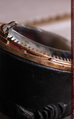 蹄鉄と馬の足を模った懐中時計用アンティークスタンド-S0841-12