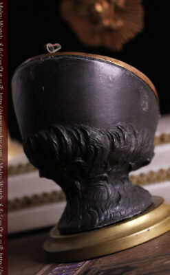 蹄鉄と馬の足を模った懐中時計用アンティークスタンド-S0841-13