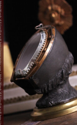 蹄鉄と馬の足を模った懐中時計用アンティークスタンド-S0841-15