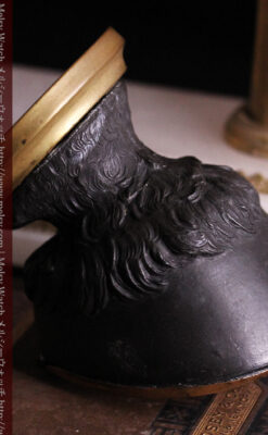 蹄鉄と馬の足を模った懐中時計用アンティークスタンド-S0841-19