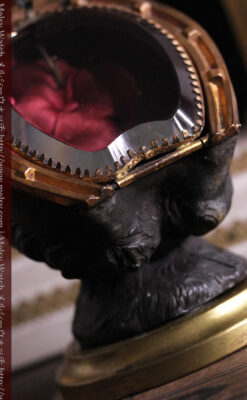 蹄鉄と馬の足を模った懐中時計用アンティークスタンド-S0841-6