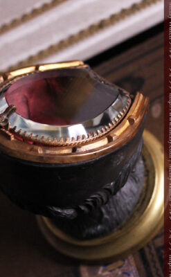 蹄鉄と馬の足を模った懐中時計用アンティークスタンド-S0841-7