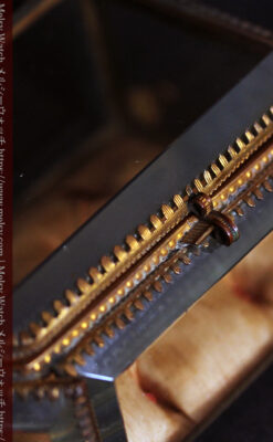 五角形の扉を持つアンティーク懐中時計収納スタンド-S0842-12