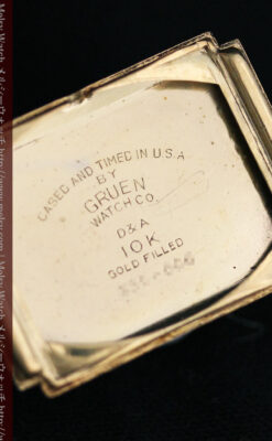 グリュエンのルビー入りアンティーク腕時計-W1099-15