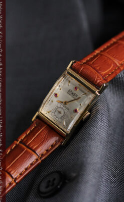 グリュエンのルビー入りアンティーク腕時計-W1099-3